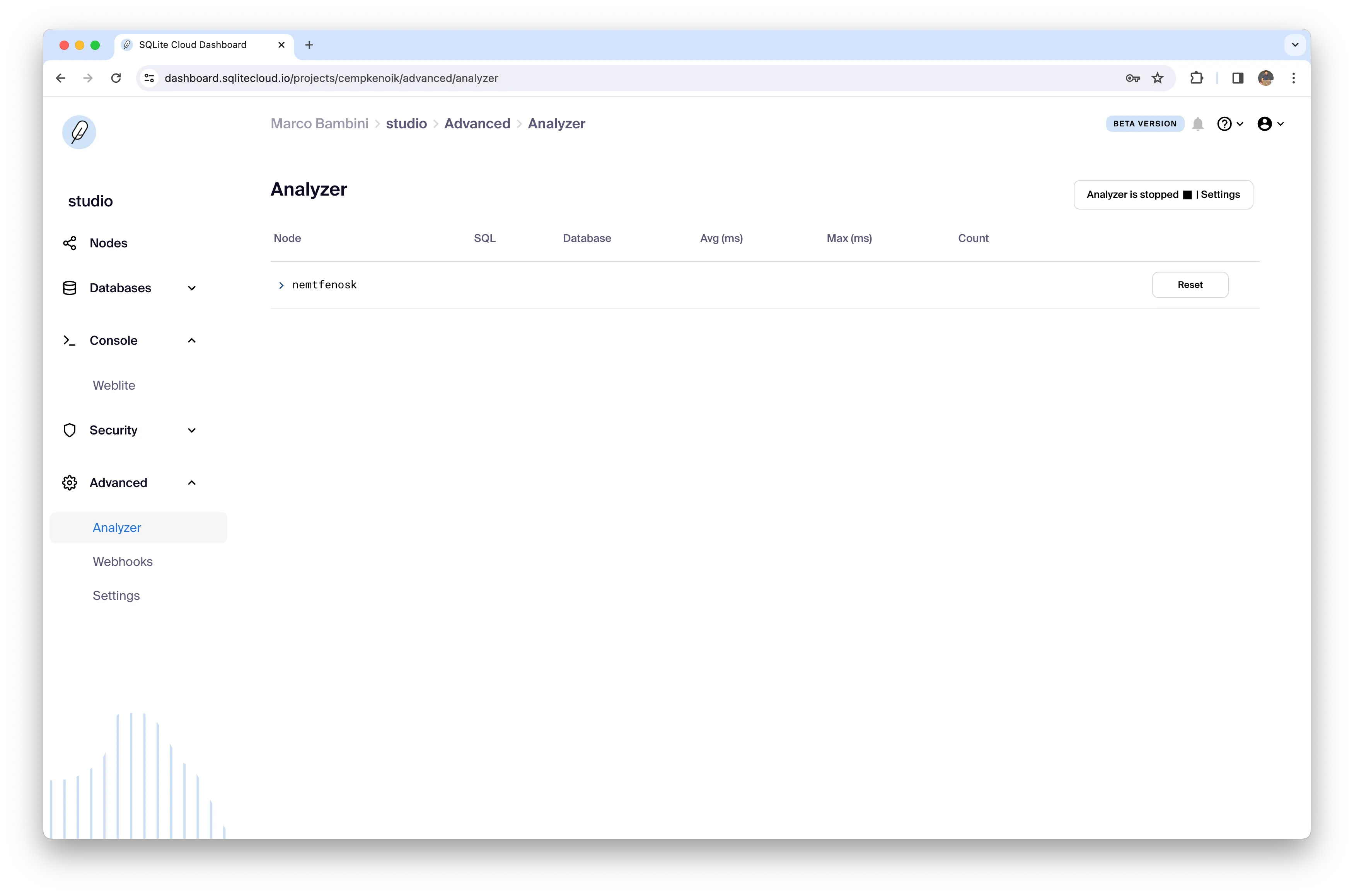 Dashboard Empty Analyzer