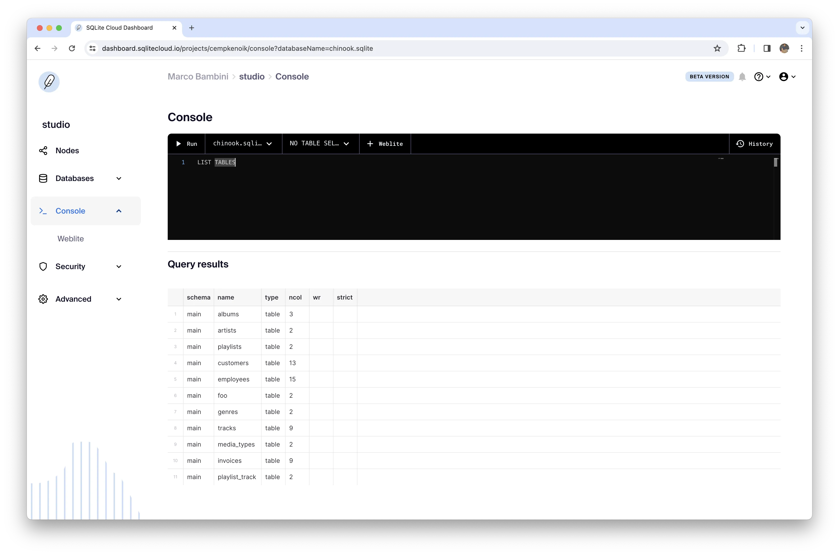 Dashboard Projects