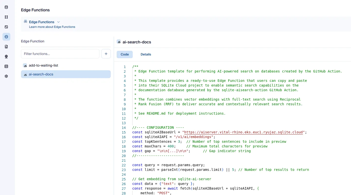 AISearch Edge Function